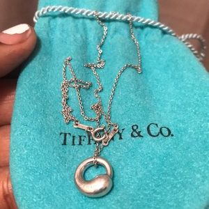 Tiffany Elsa Peretti Eternal Circle pendant chain